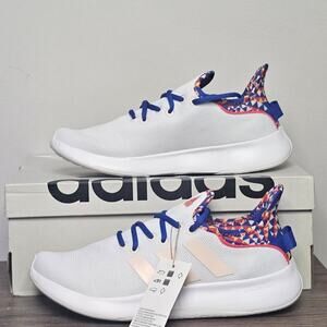 Adidas Women's Cloudfoam Pure SPW Shoes Size 8.5 White/ Blue NWT